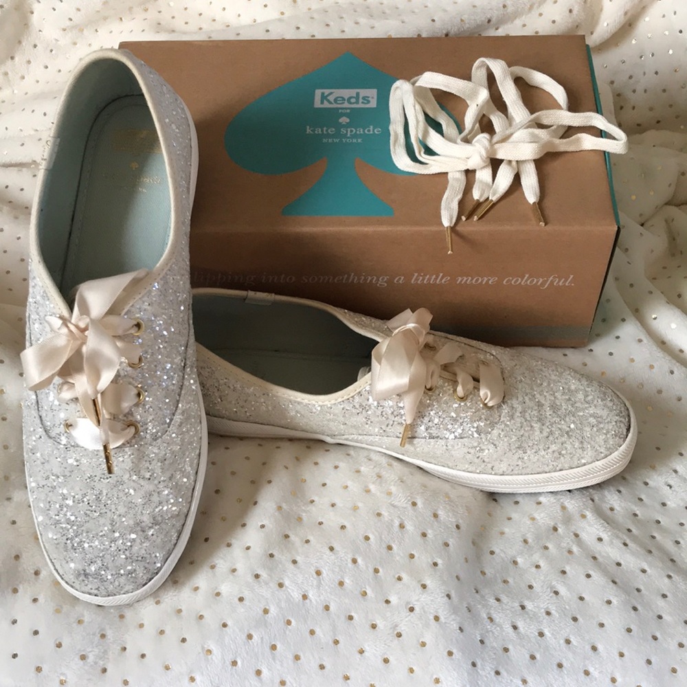EUC Kate Spade Glitter Keds 9.5